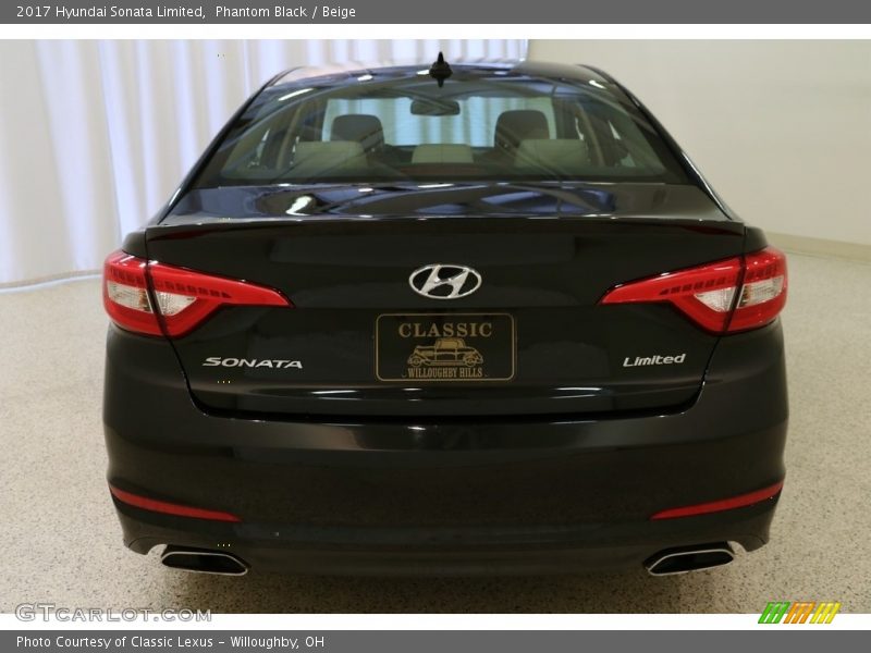 Phantom Black / Beige 2017 Hyundai Sonata Limited