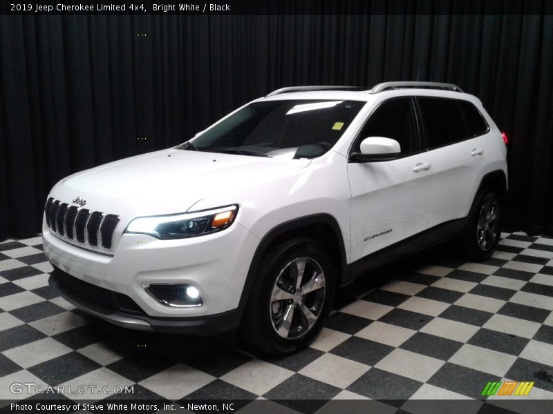 Bright White / Black 2019 Jeep Cherokee Limited 4x4