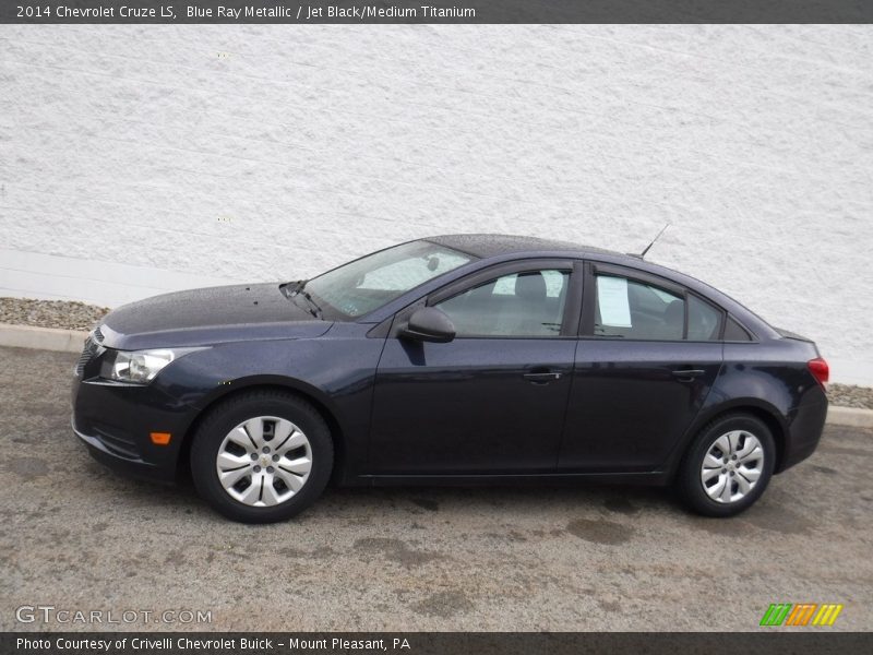 Blue Ray Metallic / Jet Black/Medium Titanium 2014 Chevrolet Cruze LS