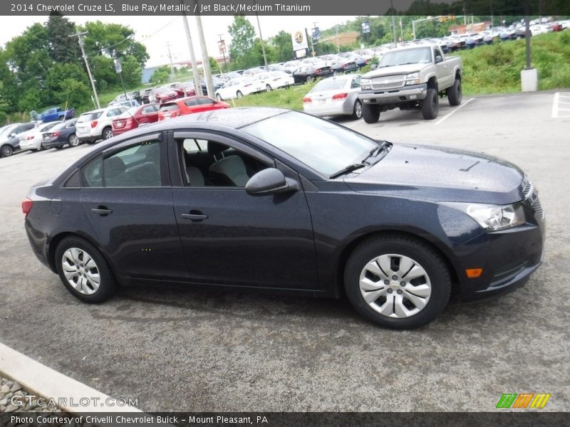 Blue Ray Metallic / Jet Black/Medium Titanium 2014 Chevrolet Cruze LS