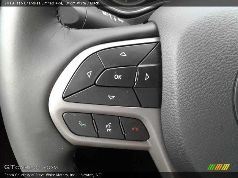 Bright White / Black 2019 Jeep Cherokee Limited 4x4