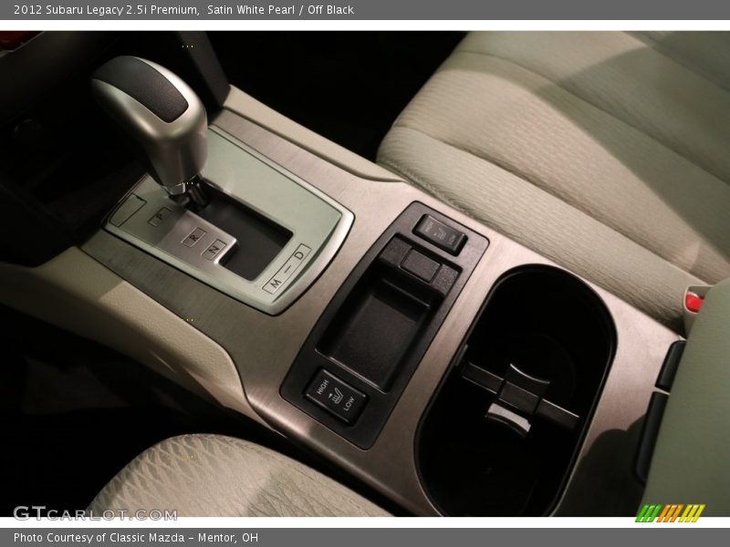 Satin White Pearl / Off Black 2012 Subaru Legacy 2.5i Premium