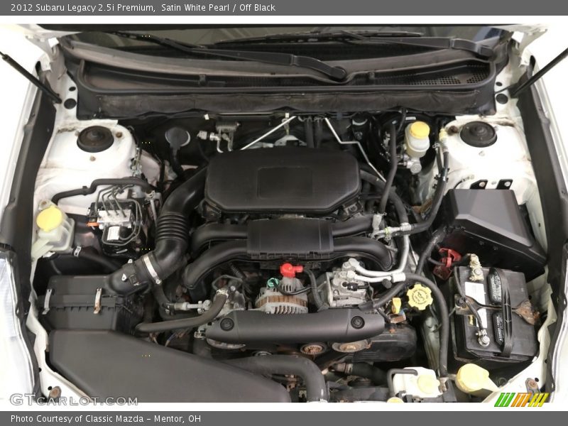 Satin White Pearl / Off Black 2012 Subaru Legacy 2.5i Premium