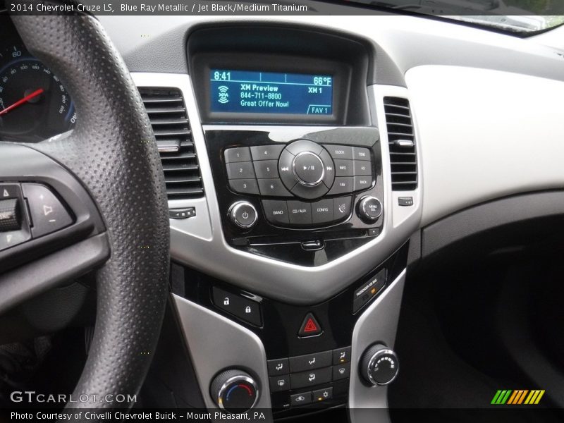 Blue Ray Metallic / Jet Black/Medium Titanium 2014 Chevrolet Cruze LS