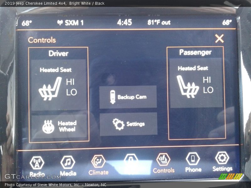 Bright White / Black 2019 Jeep Cherokee Limited 4x4