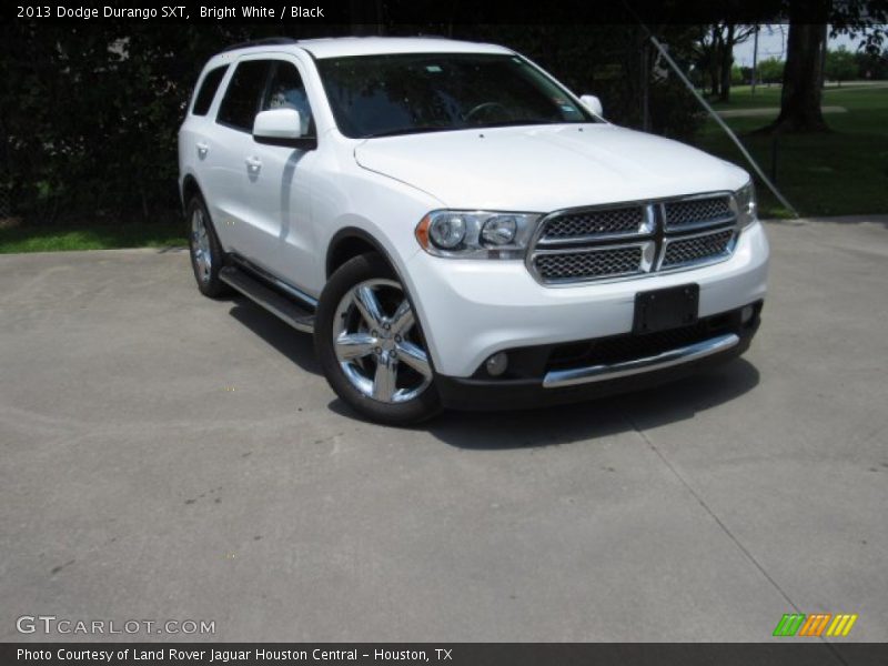 Bright White / Black 2013 Dodge Durango SXT