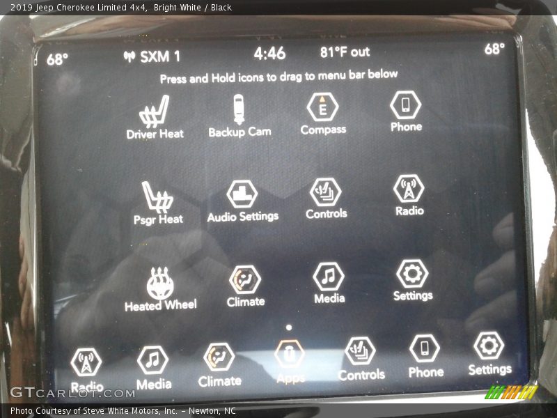 Bright White / Black 2019 Jeep Cherokee Limited 4x4