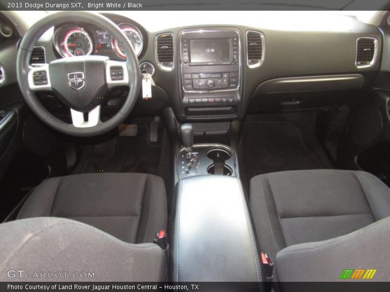 Bright White / Black 2013 Dodge Durango SXT