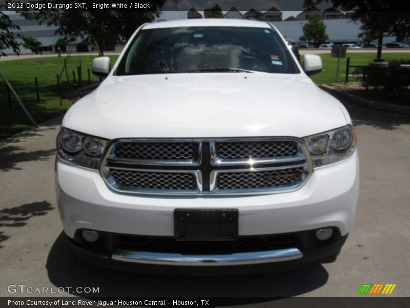 Bright White / Black 2013 Dodge Durango SXT