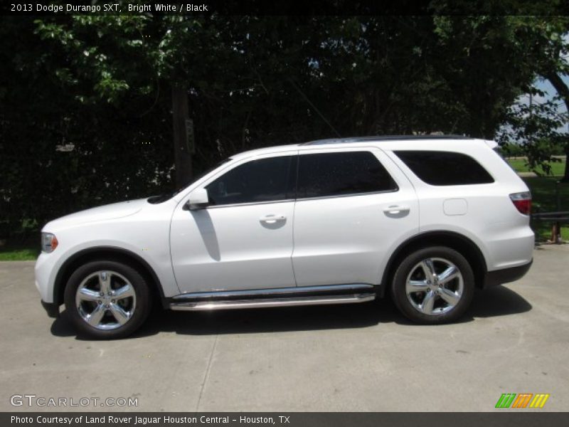 Bright White / Black 2013 Dodge Durango SXT