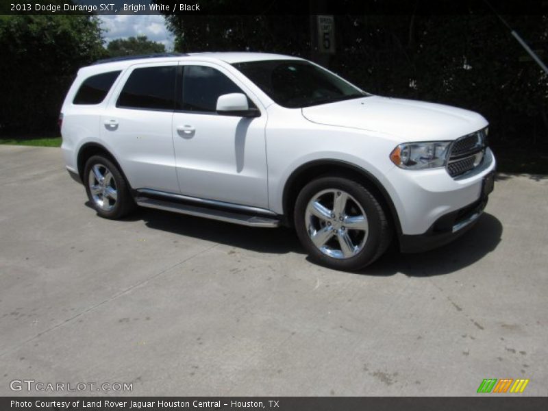 Bright White / Black 2013 Dodge Durango SXT