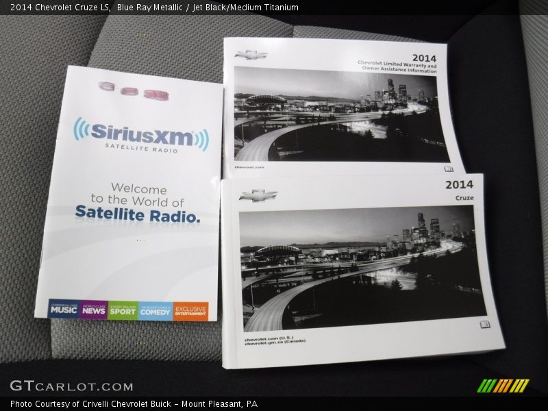 Blue Ray Metallic / Jet Black/Medium Titanium 2014 Chevrolet Cruze LS