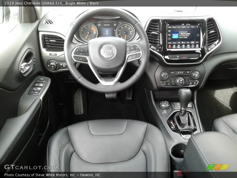 Bright White / Black 2019 Jeep Cherokee Limited 4x4
