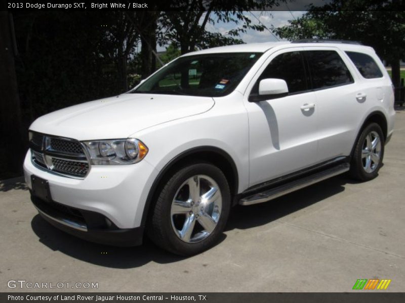 Bright White / Black 2013 Dodge Durango SXT