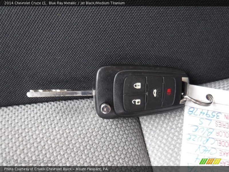 Blue Ray Metallic / Jet Black/Medium Titanium 2014 Chevrolet Cruze LS