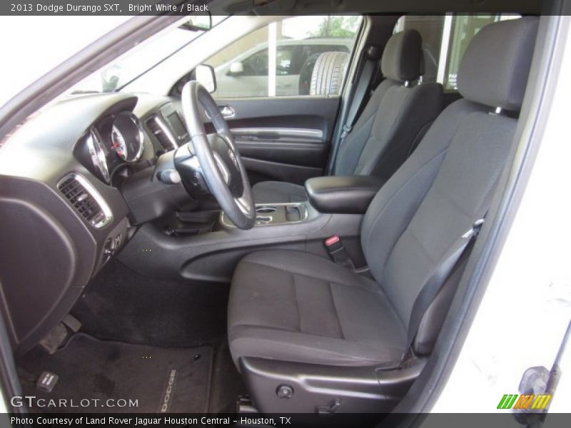 Bright White / Black 2013 Dodge Durango SXT