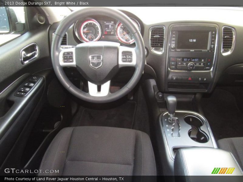 Bright White / Black 2013 Dodge Durango SXT