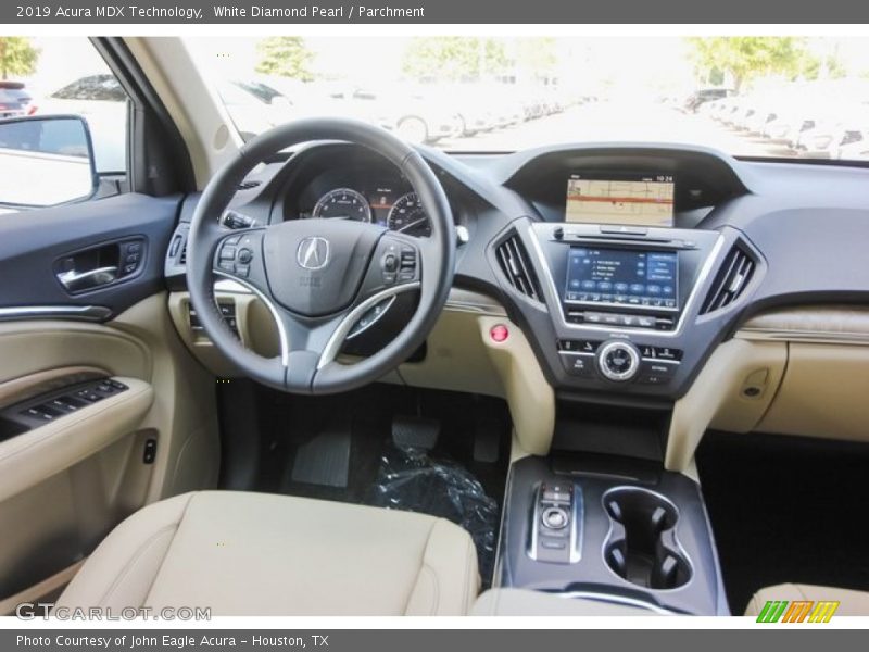 White Diamond Pearl / Parchment 2019 Acura MDX Technology