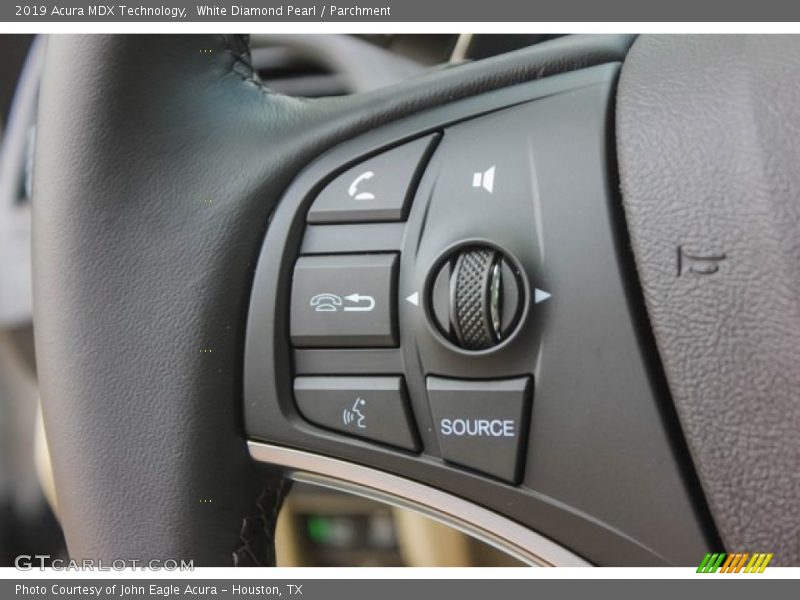 White Diamond Pearl / Parchment 2019 Acura MDX Technology