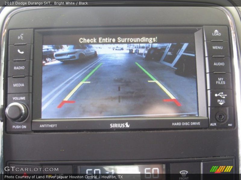 Bright White / Black 2013 Dodge Durango SXT