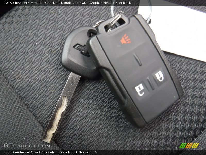 Graphite Metallic / Jet Black 2019 Chevrolet Silverado 2500HD LT Double Cab 4WD