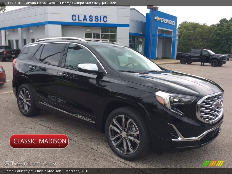 Ebony Twilight Metallic / Jet Black 2019 GMC Terrain Denali AWD