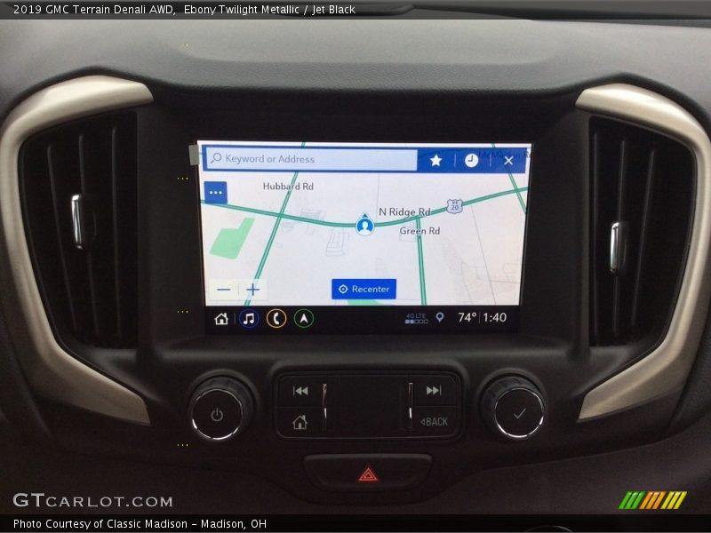 Navigation of 2019 Terrain Denali AWD