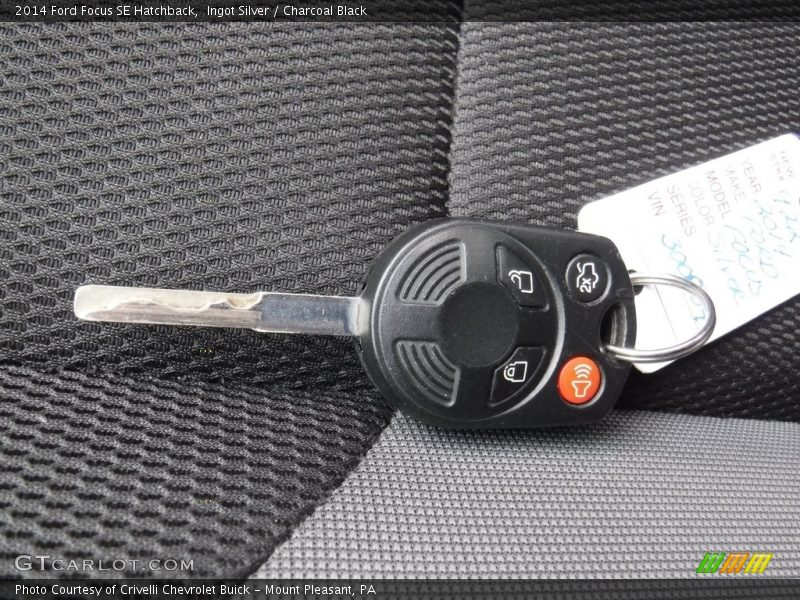 Ingot Silver / Charcoal Black 2014 Ford Focus SE Hatchback