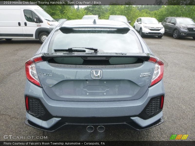 Sonic Gray Pearl / Black 2019 Honda Civic Sport Touring Hatchback