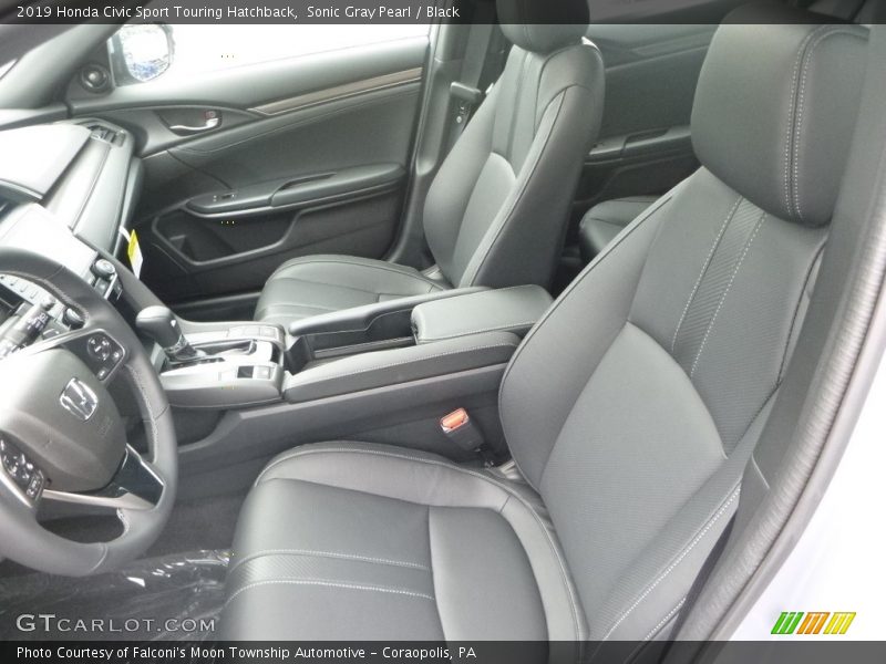 Front Seat of 2019 Civic Sport Touring Hatchback
