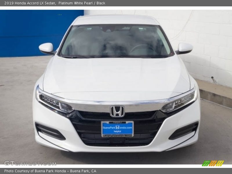 Platinum White Pearl / Black 2019 Honda Accord LX Sedan