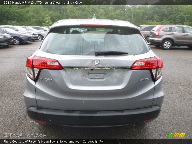 Lunar Silver Metallic / Gray 2019 Honda HR-V LX AWD