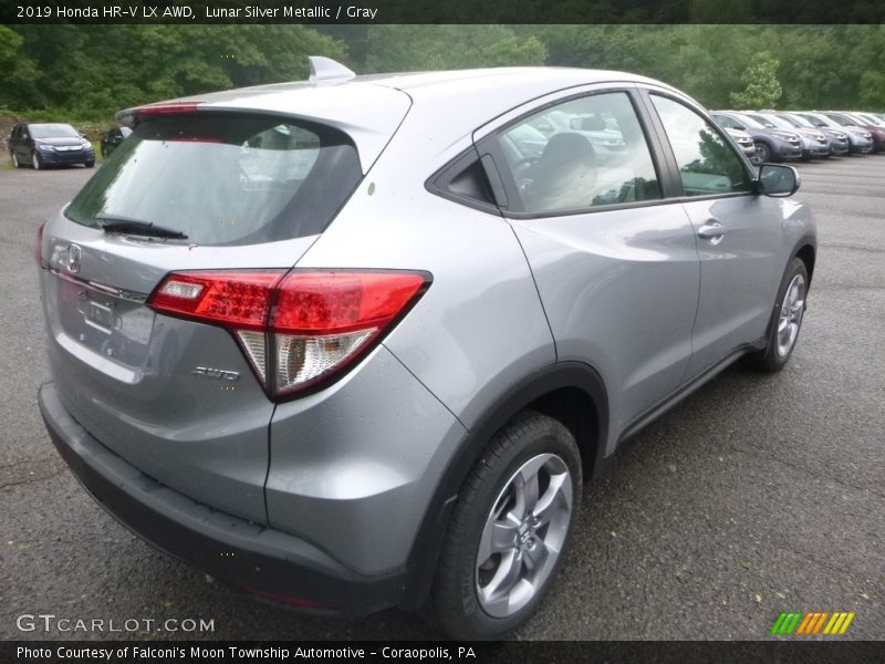 Lunar Silver Metallic / Gray 2019 Honda HR-V LX AWD