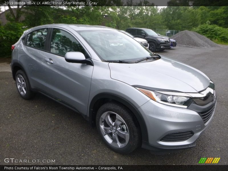 Lunar Silver Metallic / Gray 2019 Honda HR-V LX AWD