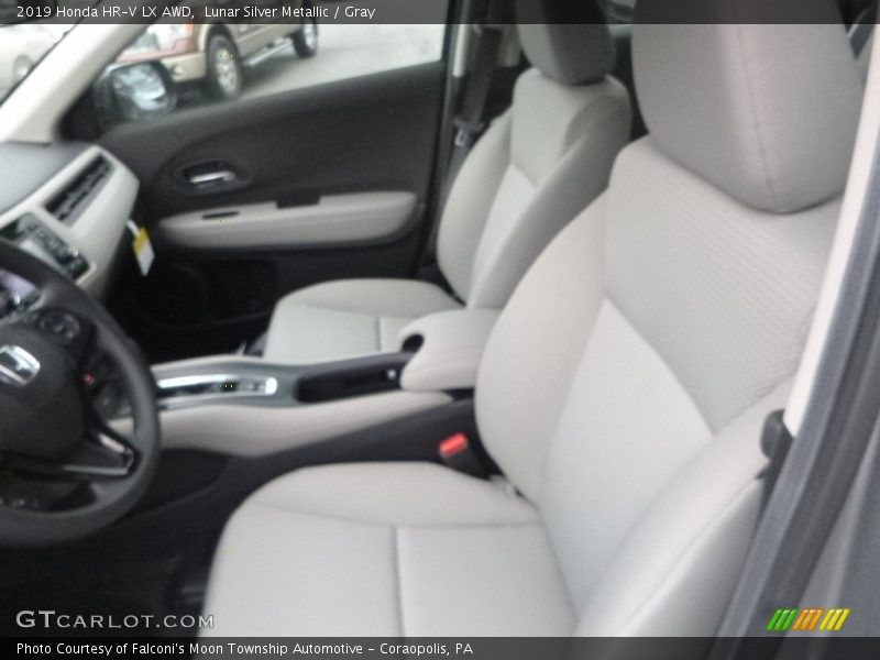 Lunar Silver Metallic / Gray 2019 Honda HR-V LX AWD