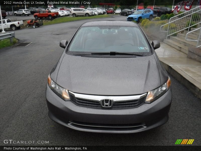 Polished Metal Metallic / Gray 2012 Honda Civic LX Sedan