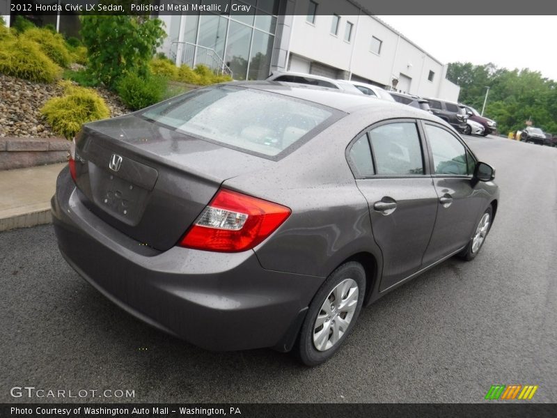 Polished Metal Metallic / Gray 2012 Honda Civic LX Sedan