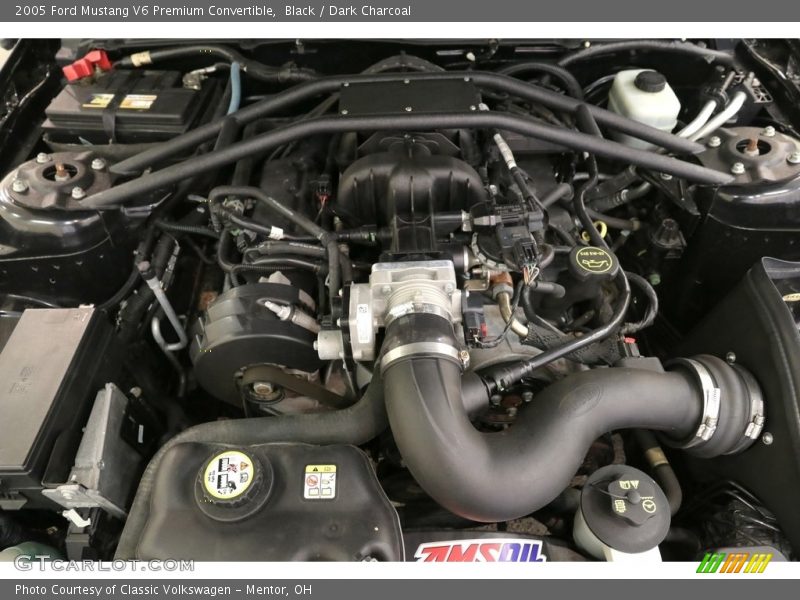 Black / Dark Charcoal 2005 Ford Mustang V6 Premium Convertible