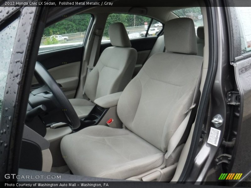 Polished Metal Metallic / Gray 2012 Honda Civic LX Sedan