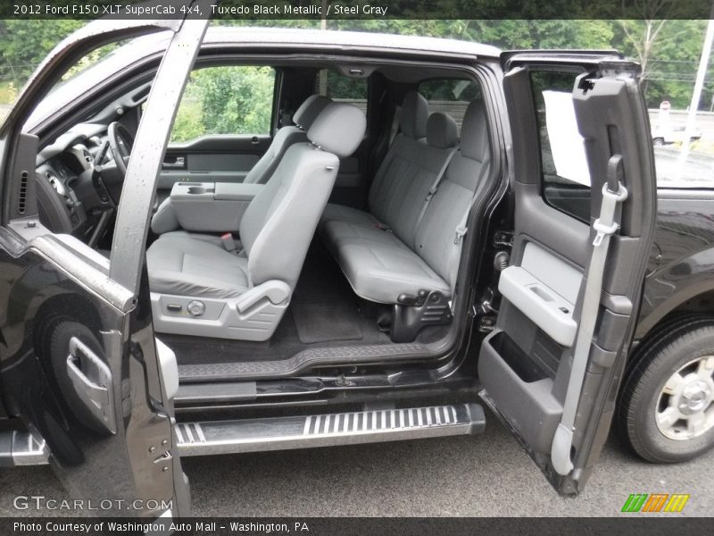 Tuxedo Black Metallic / Steel Gray 2012 Ford F150 XLT SuperCab 4x4