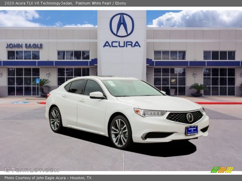 Platinum White Pearl / Ebony 2020 Acura TLX V6 Technology Sedan