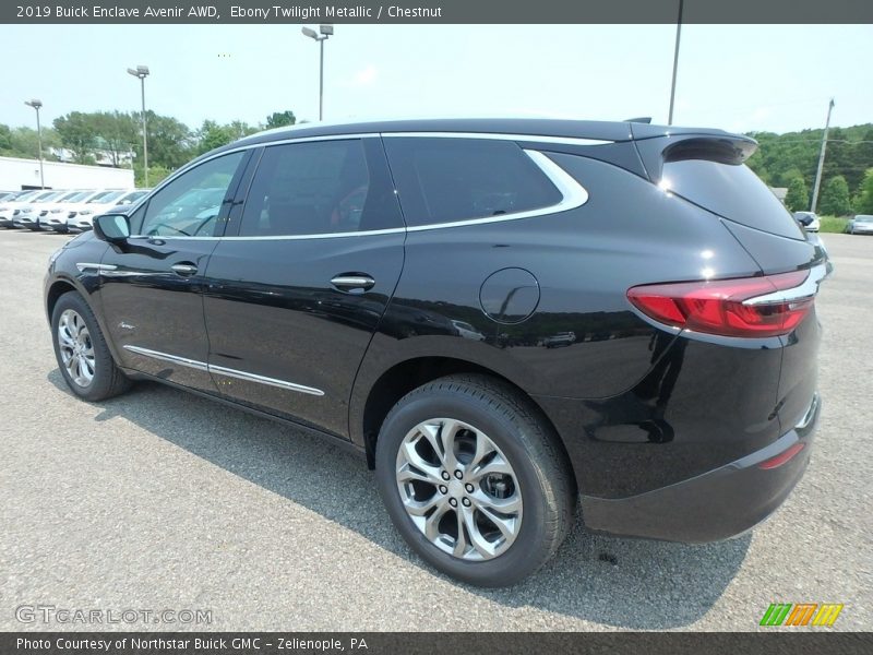 Ebony Twilight Metallic / Chestnut 2019 Buick Enclave Avenir AWD