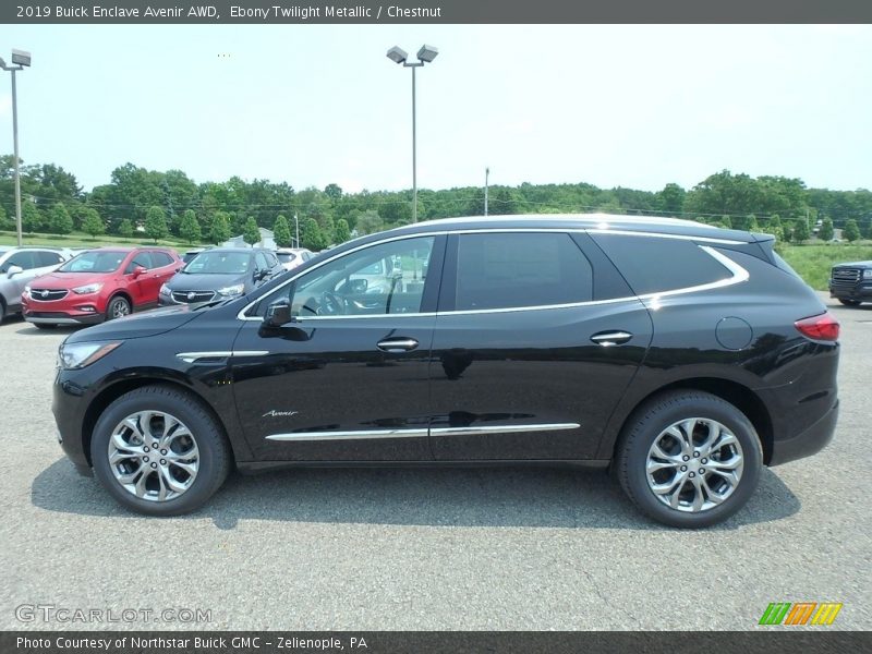 Ebony Twilight Metallic / Chestnut 2019 Buick Enclave Avenir AWD
