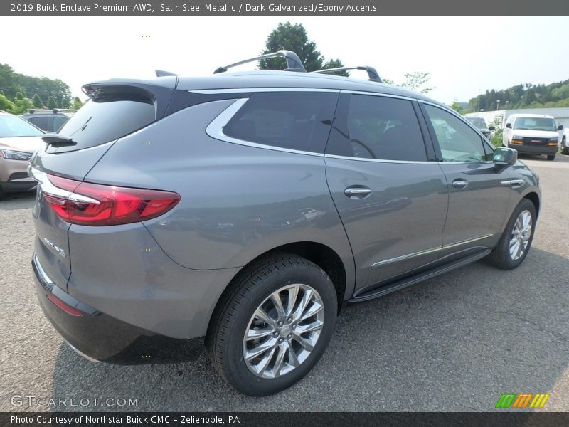 Satin Steel Metallic / Dark Galvanized/Ebony Accents 2019 Buick Enclave Premium AWD