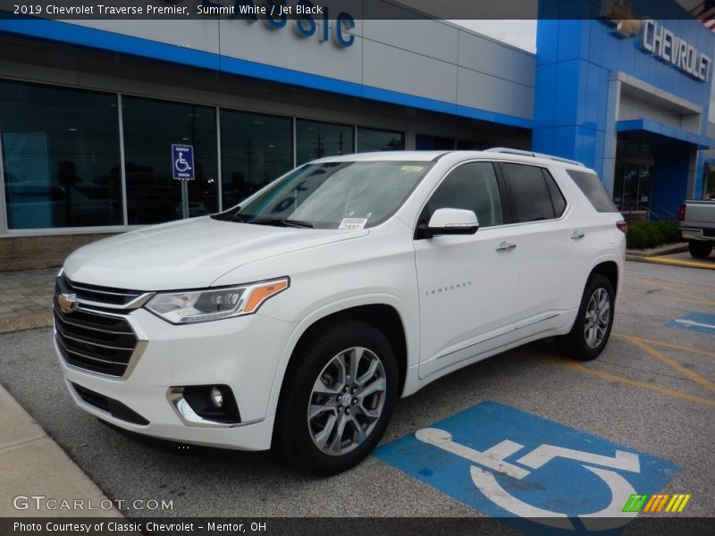 Summit White / Jet Black 2019 Chevrolet Traverse Premier