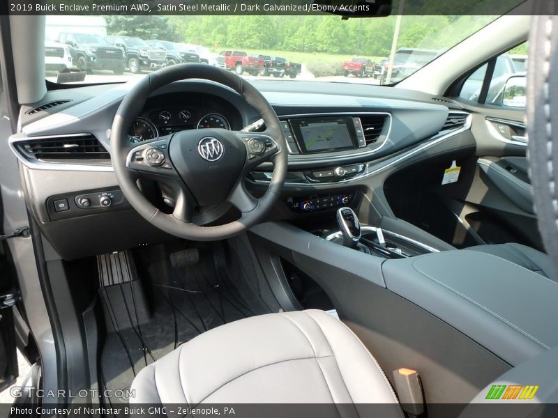 Satin Steel Metallic / Dark Galvanized/Ebony Accents 2019 Buick Enclave Premium AWD