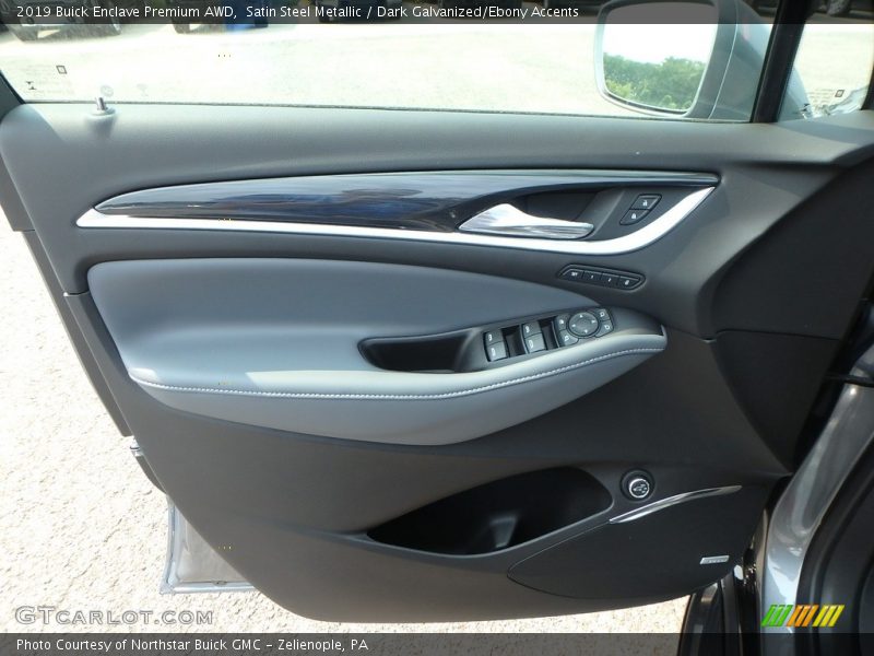 Satin Steel Metallic / Dark Galvanized/Ebony Accents 2019 Buick Enclave Premium AWD