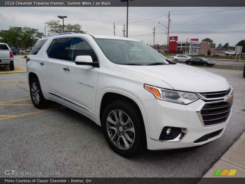Summit White / Jet Black 2019 Chevrolet Traverse Premier