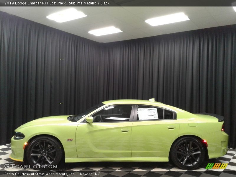 Sublime Metallic / Black 2019 Dodge Charger R/T Scat Pack
