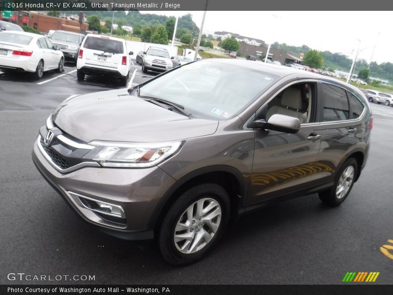 Urban Titanium Metallic / Beige 2016 Honda CR-V EX AWD